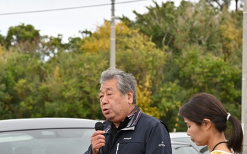 Heshikiya District Chief Welcomes Volunteers at White Beach