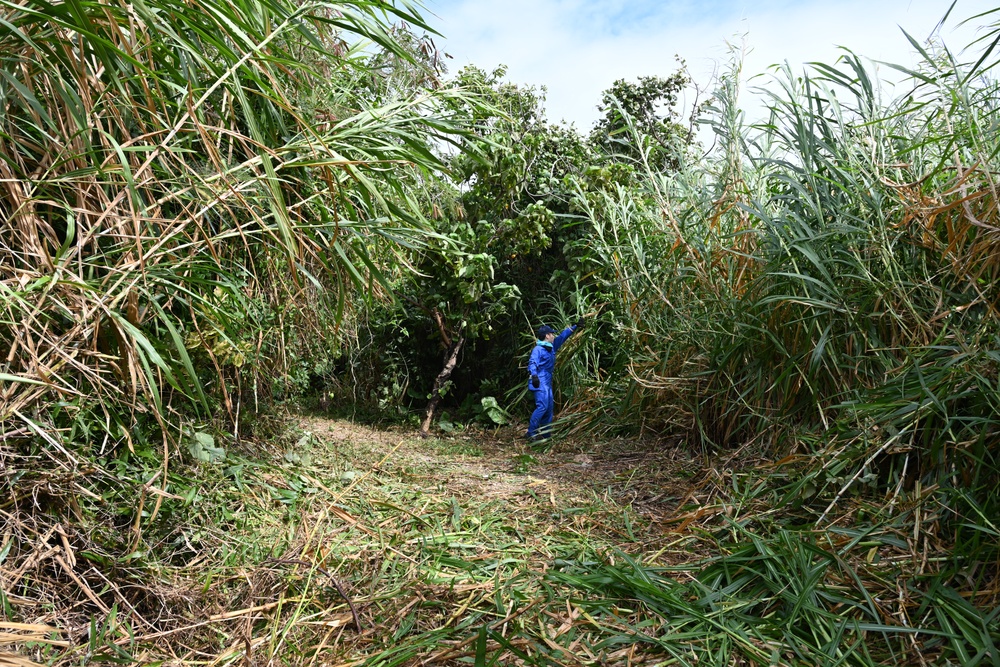 &quot;Jungle Attack&quot; Community Service Project at White Beach Naval Facility