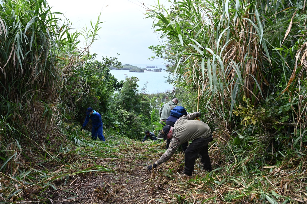 &quot;Jungle Attack&quot; Community Service Project at White Beach Naval Facility