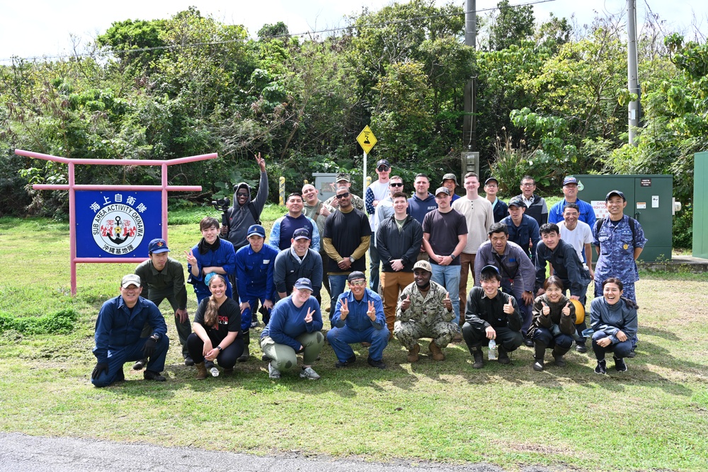 &quot;Jungle Attack&quot; Community Service Project at White Beach Naval Facility