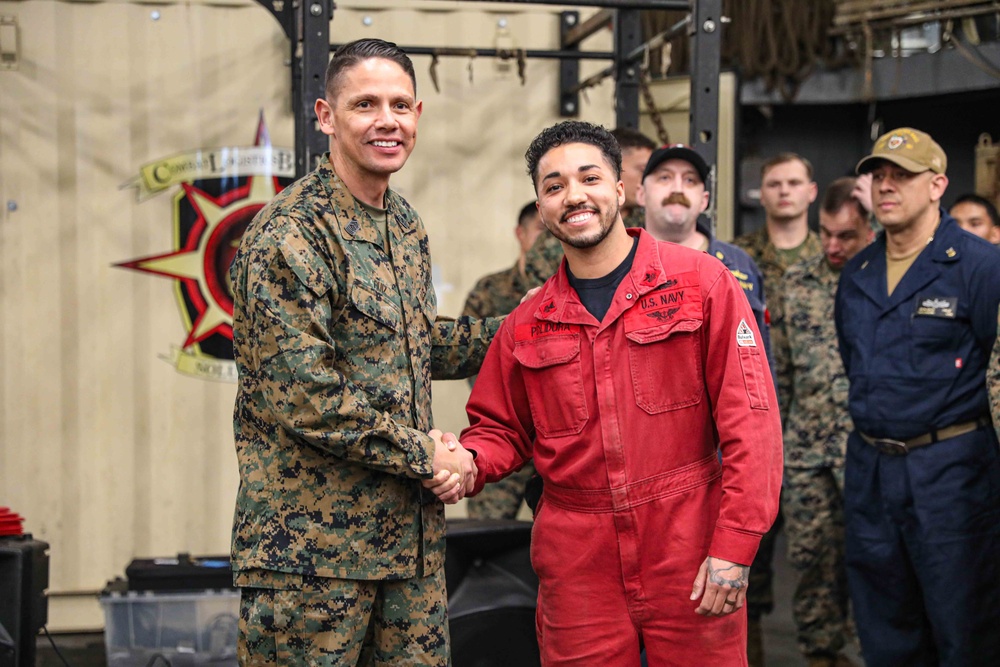 USS Carter Hall (LSD 50) Hosts Sergeant Major of the Marine Corps in Souda Bay, Greece, March 1, 2024