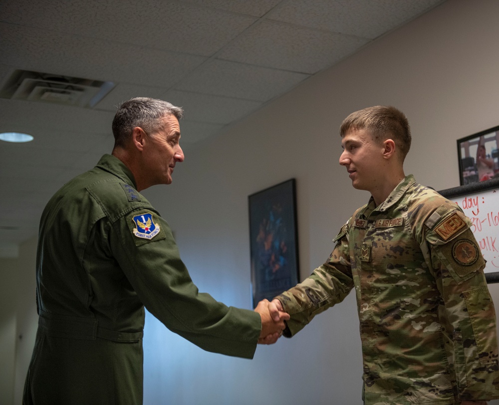 Lt. Gen. Nordhaus visits 180FW