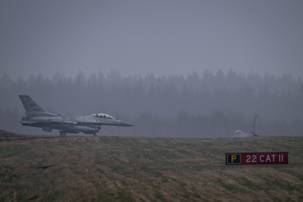 480th Fighter Squadron conducts Agile Combat Employment training movement in Baltic region