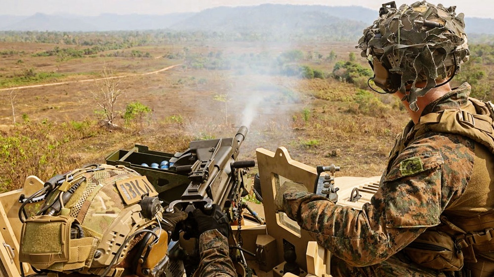 LAR Perform Crew-Served Weapons Package in Thailand