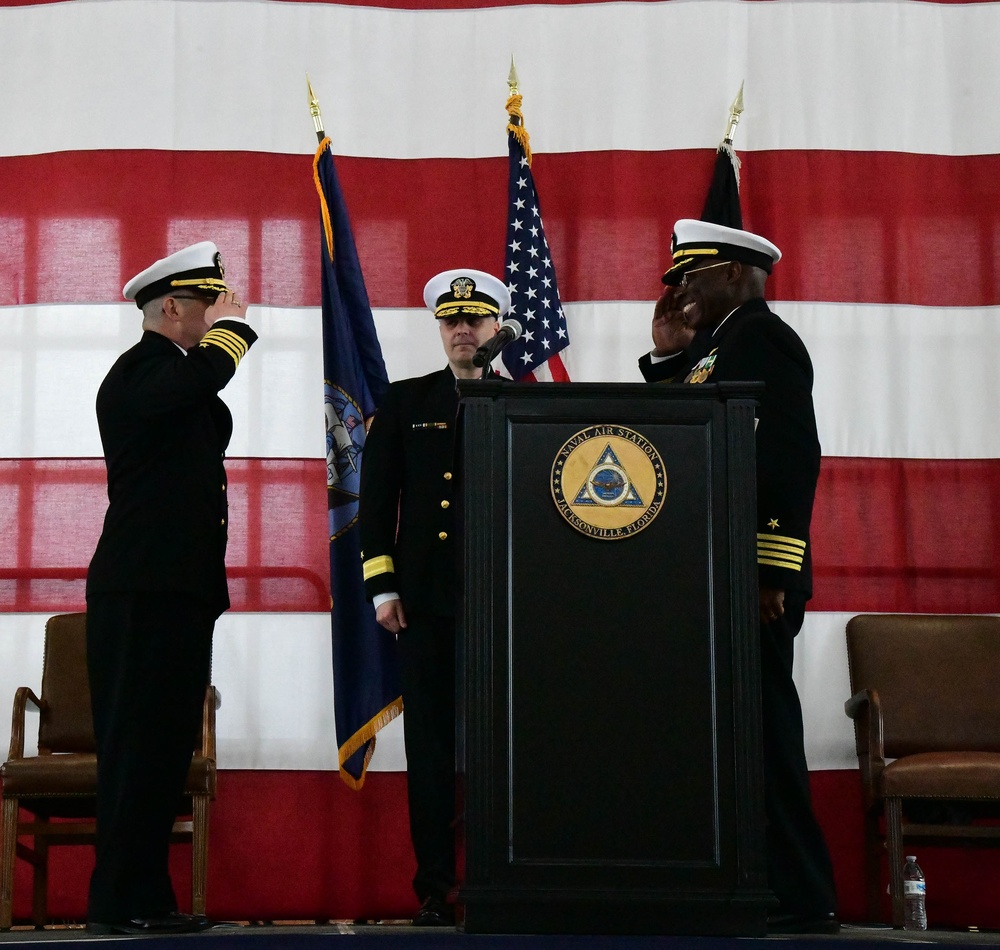 NAS Jacksonville Holds Change of Command Ceremony