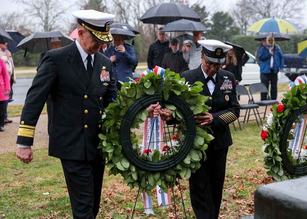 NAVFAC Honors Seabees and CEC with Wreath Laying Ceremony