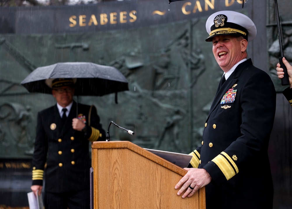 NAVFAC Honors Seabees and CEC with Wreath Laying Ceremony