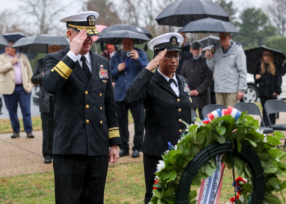 NAVFAC Honors Seabees and CEC with Wreath Laying Ceremony