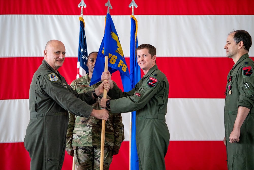 76th Fighter Squadron change of command