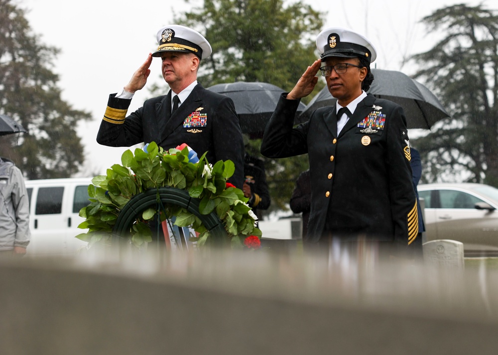 NAVFAC Honors Seabees and CEC with Wreath Laying Ceremony