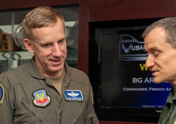 French Air Warfare Center leadership visits USAFWC