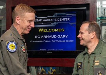 French Air Warfare Center leadership visits USAFWC