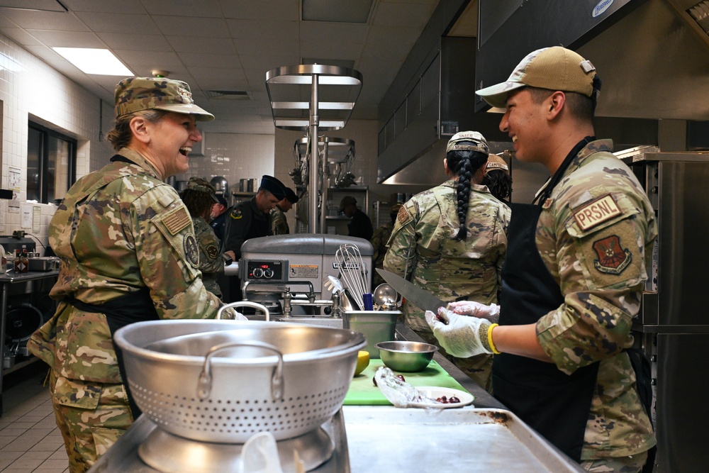 Food Wars competition with Lt. Gen. Miller