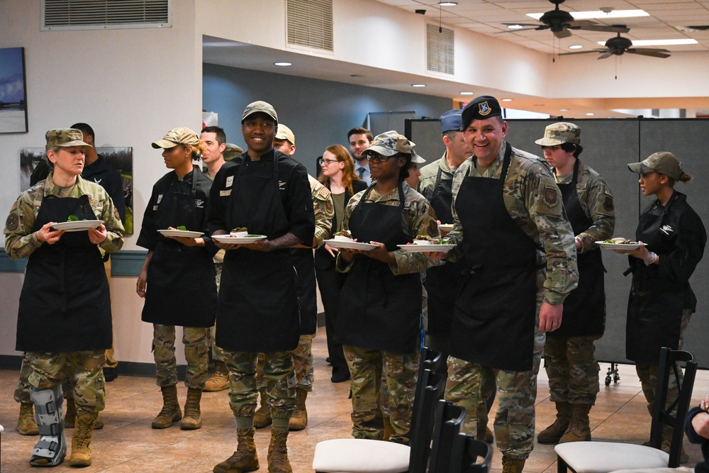 Food Wars competition with Lt. Gen. Miller