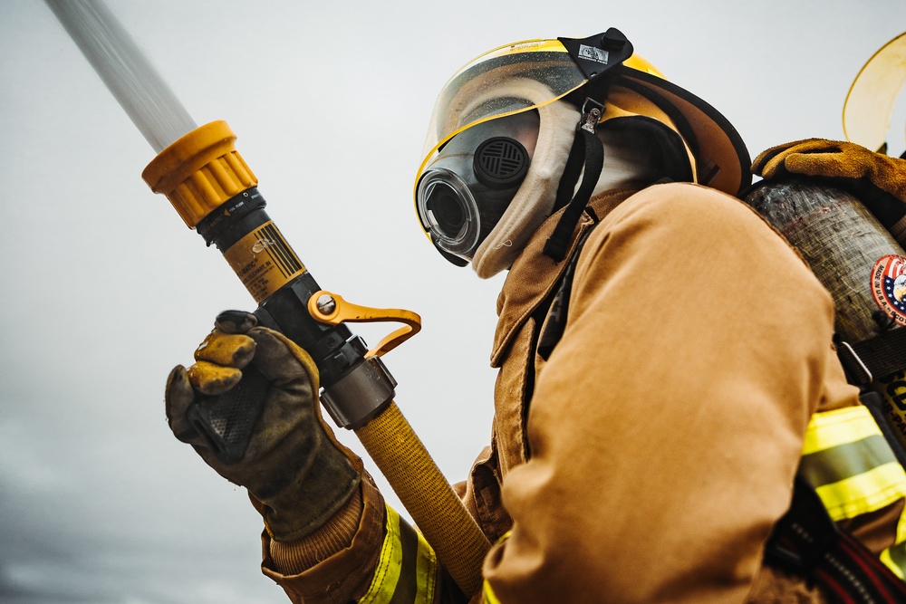 Expeditionary firefighting and rescue Marines conduct drills to maintain readiness in support of SLTE 2-24