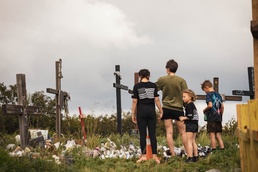 Veterans of 2nd Bn., 1st Marines participate in Vigilant Resolve memorial hike