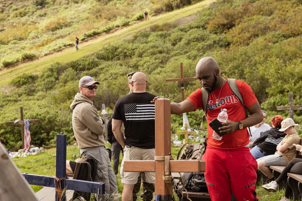 Veterans of 2nd Bn., 1st Marines participate in Vigilant Resolve memorial hike