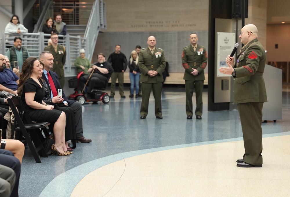 Retired Lance Cpl. Williams awarded Purple Heart