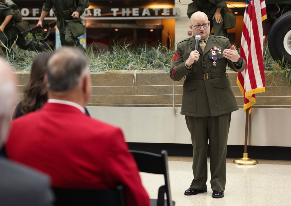 Retired Lance Cpl. Williams awarded Purple Heart
