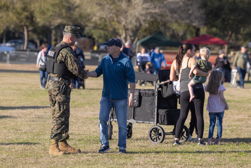 Lt. Dan Band performs at MCAS Beaufort