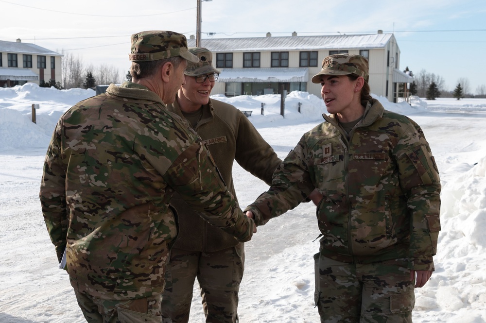 Pacific Air Forces commander Gen. Schneider visits Joint Base Elmendorf-Richardson