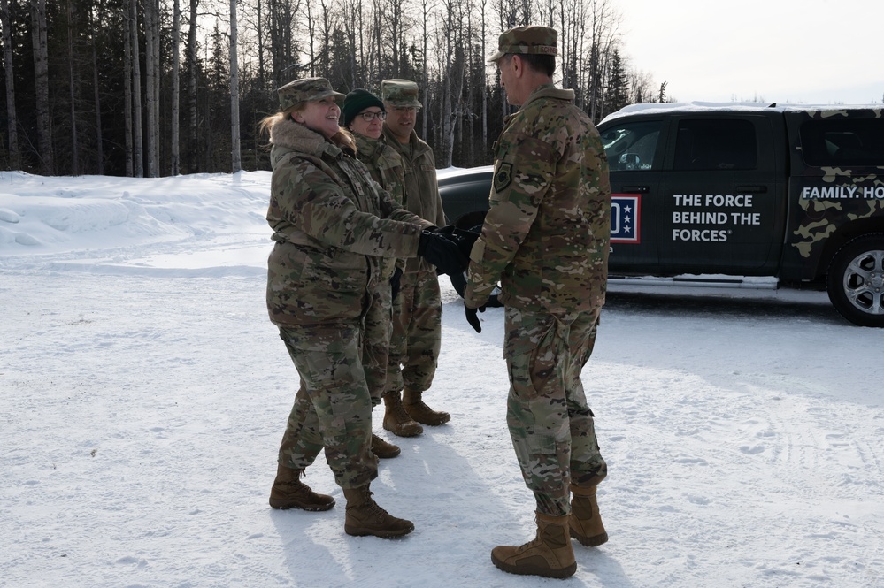 Pacific Air Forces commander Gen. Schneider visits Joint Base Elmendorf-Richardson