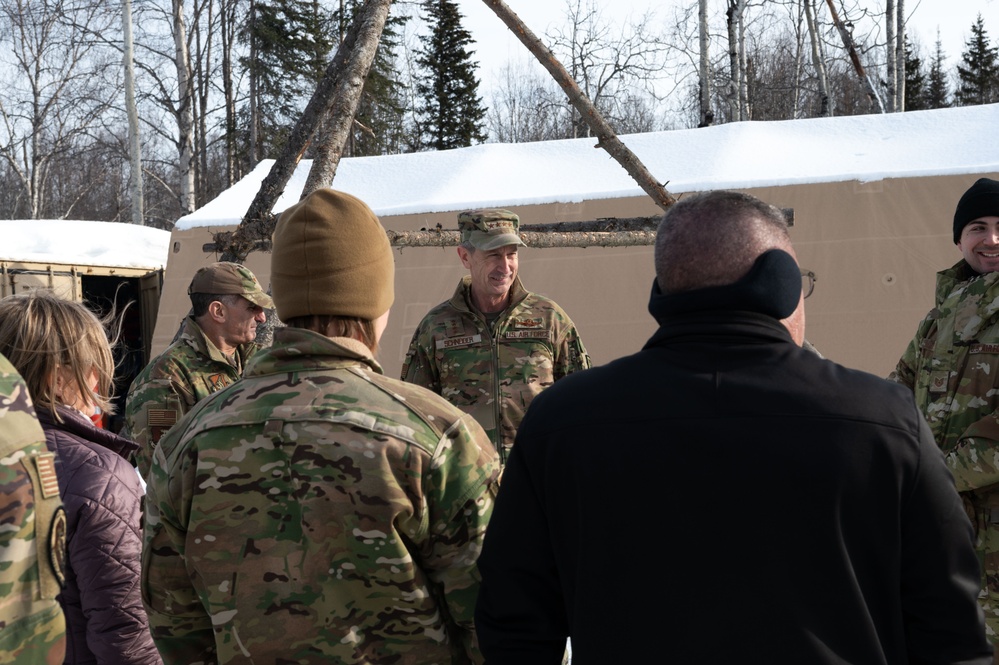 Pacific Air Forces commander Gen. Schneider visits Joint Base Elmendorf-Richardson