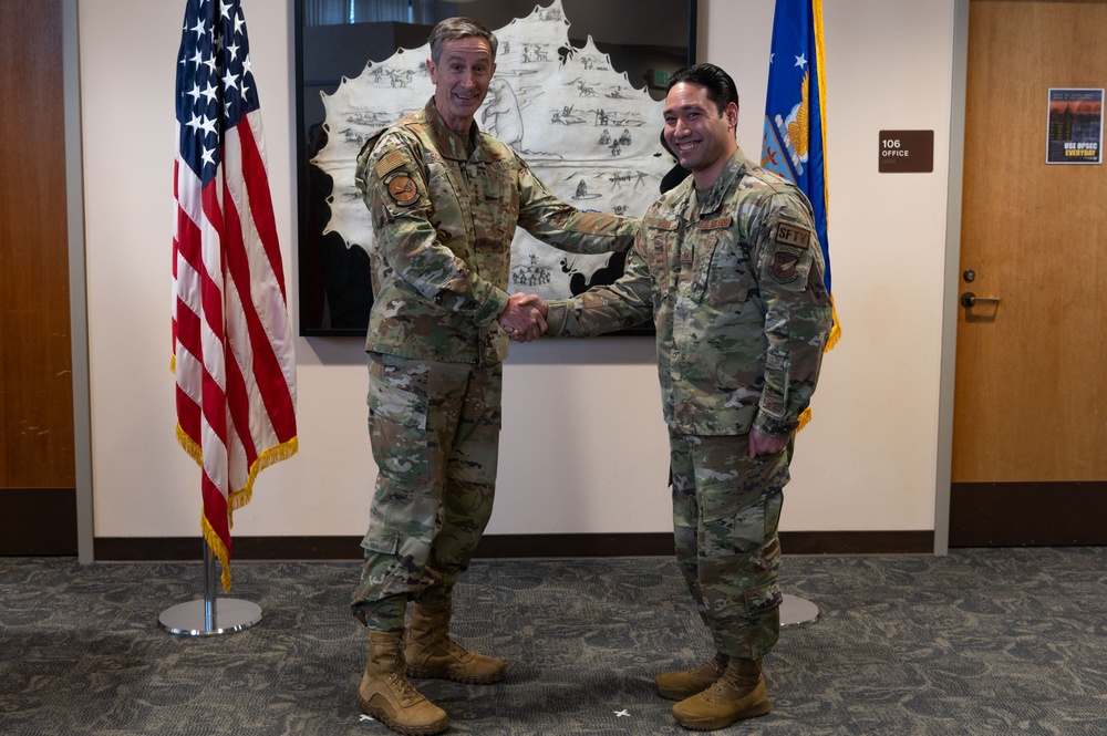 Pacific Air Forces commander Gen. Schneider visits Joint Base Elmendorf-Richardson