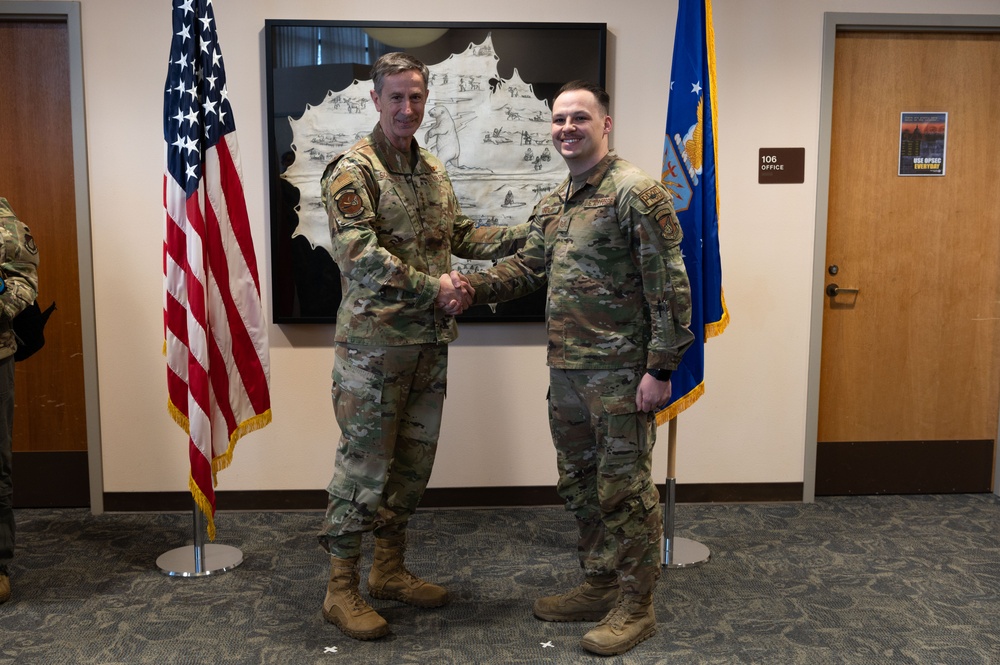 Pacific Air Forces commander Gen. Schneider visits Joint Base Elmendorf-Richardson