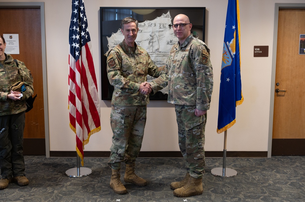 Pacific Air Forces commander Gen. Schneider visits Joint Base Elmendorf-Richardson