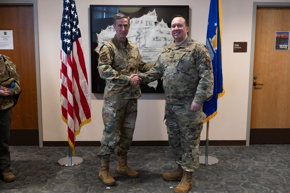 Pacific Air Forces commander Gen. Schneider visits Joint Base Elmendorf-Richardson