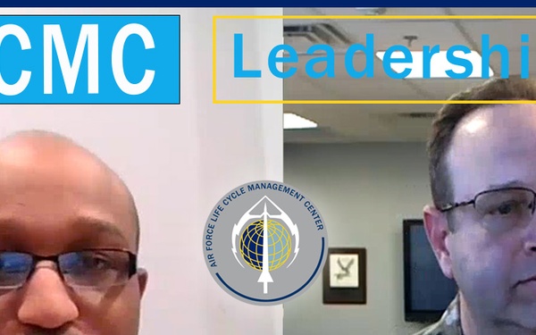 A thumbnail graphic for AFLCMC's "Leadership Log" podcast, episode 109.