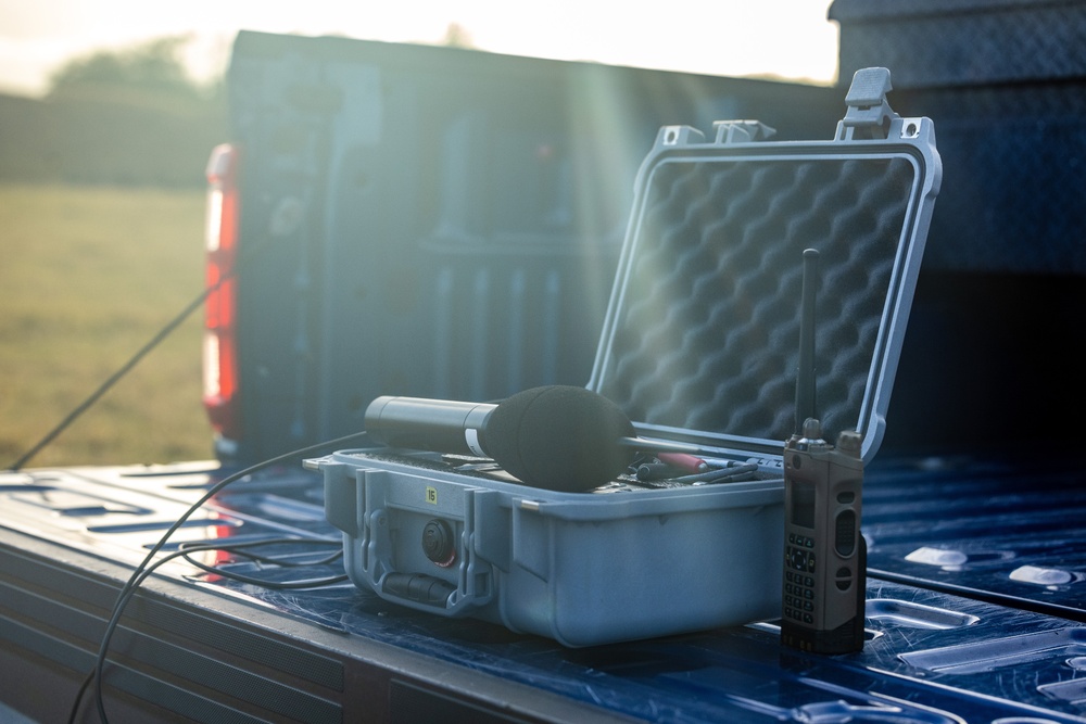MCBH personnel conduct sound level sampling at Pu’uloa Range