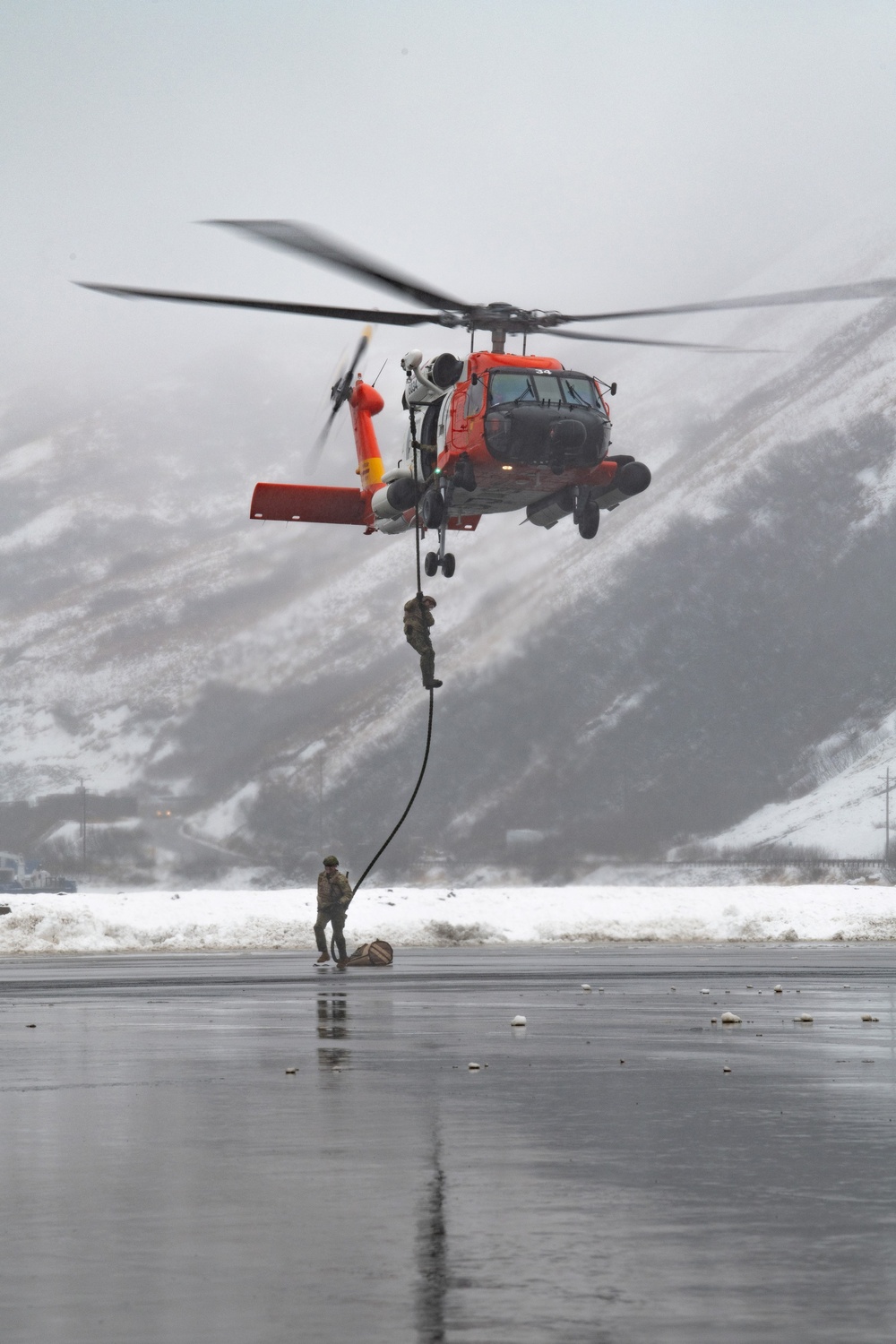 Navy SEALs, Green Berets Fast-Rope from Coast Guard Helicopter