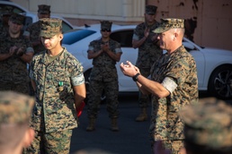 Lance Cpl. Cardona Receives Navy and Marine Corps Commendation Medal