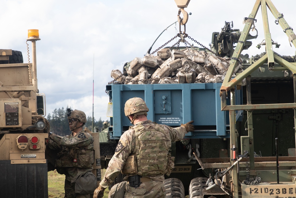 23rd Brigade Engineer Battalion Conduct a Mine Clearing Line Charge Live Fire Exercise