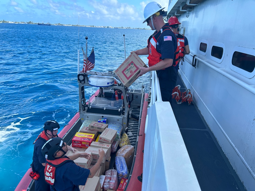 U.S. Coast Guard conduct patrol with Marshallese partners under Operation Blue Pacific