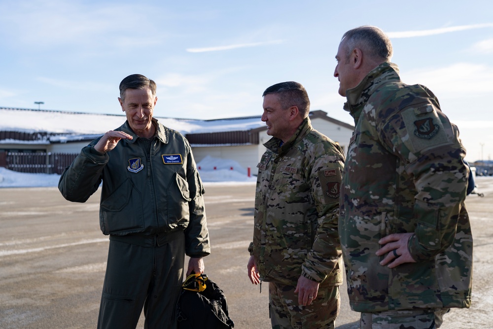 Gen. Schneider visits JBER for the first time as PACAF Commander