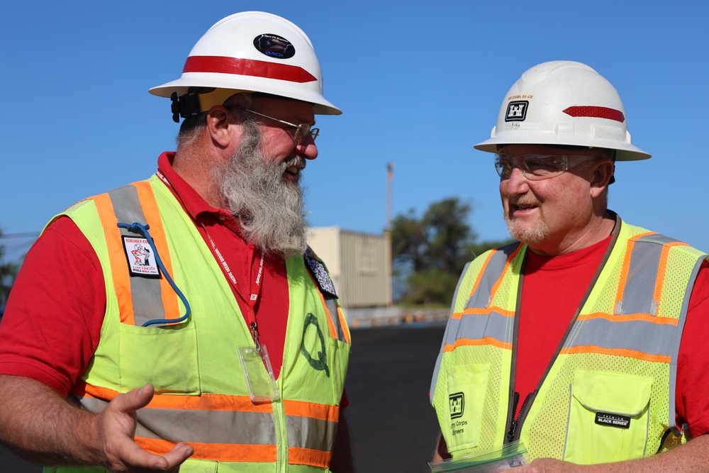 Temporary debris site visit