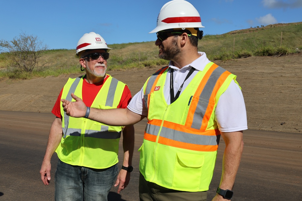 Temporary debris storage site visit