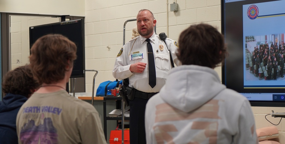 Department of the Navy Civilian Police Office recruitment event in Hampton, Virginia