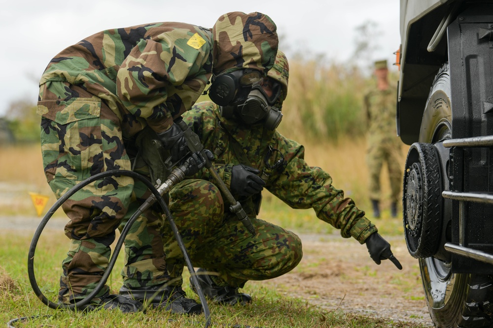 Kadena hosts joint, bilateral CBRN training