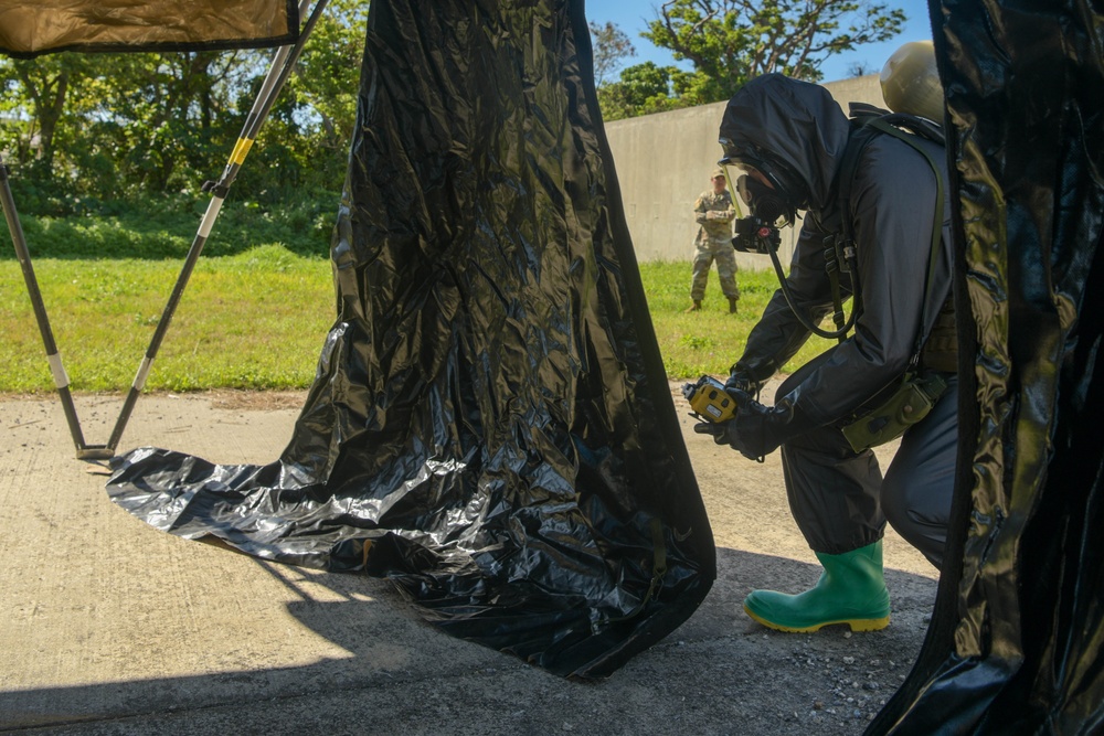 Kadena hosts joint, bilateral CBRN training