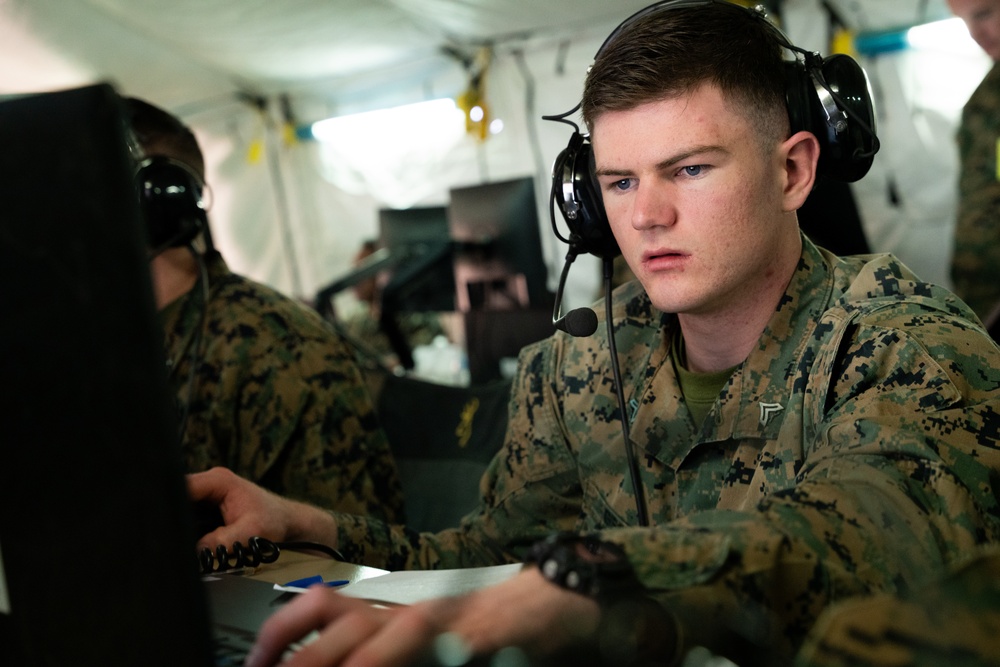 U.S. Marines with Marine Air Support Squadron 6 participate in Virtual Flag 24