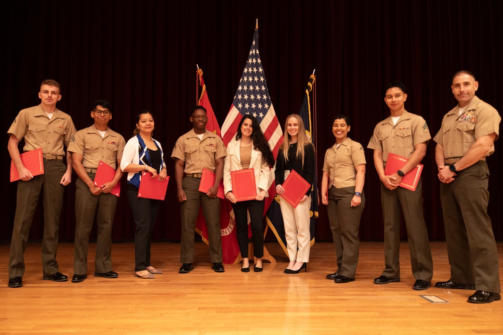 Camp Foster hosts naturalization ceremony, welcomes eight new US citizens from six different countries