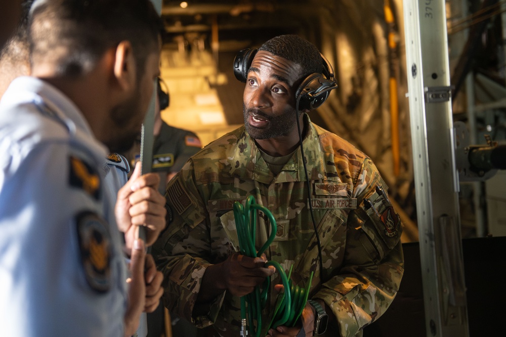 U.S. Air Force demonstrates aeromedical evacuation procedures with Bangladesh