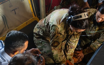 U.S. Air Force demonstrates aeromedical evacuation procedures with Bangladesh