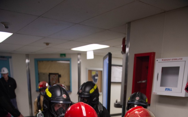 USS John C. Stennis (CVN 74) Fire Drill
