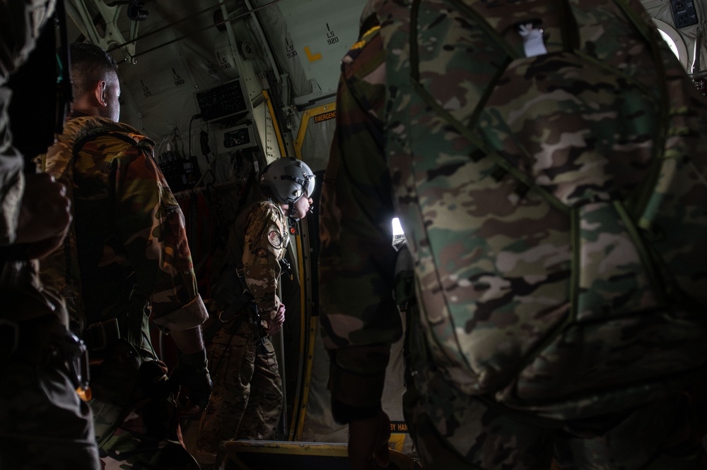 U.S. Air Force supports Bangladesh Special Forces during Cope South 2024 static-line jump