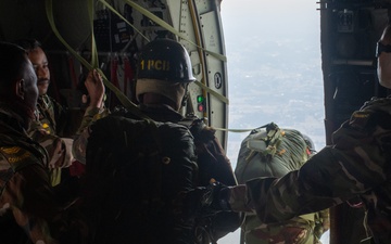 U.S. Air Force supports Bangladesh Special Forces during Cope South 2024 static-line jump